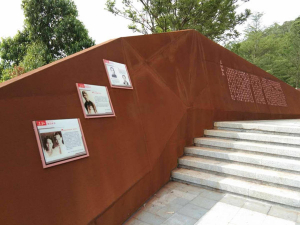 观山湖耐候钢挡土墙